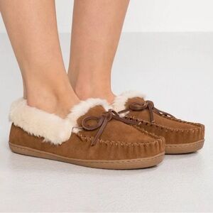 J.Crew Suede Lodge Moccasin Slippers